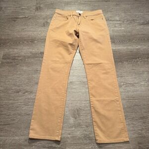 Frame Jeans Mens 29 Beige Denim Cotton L'Homme Slim Straight 29x29 Modal Adult